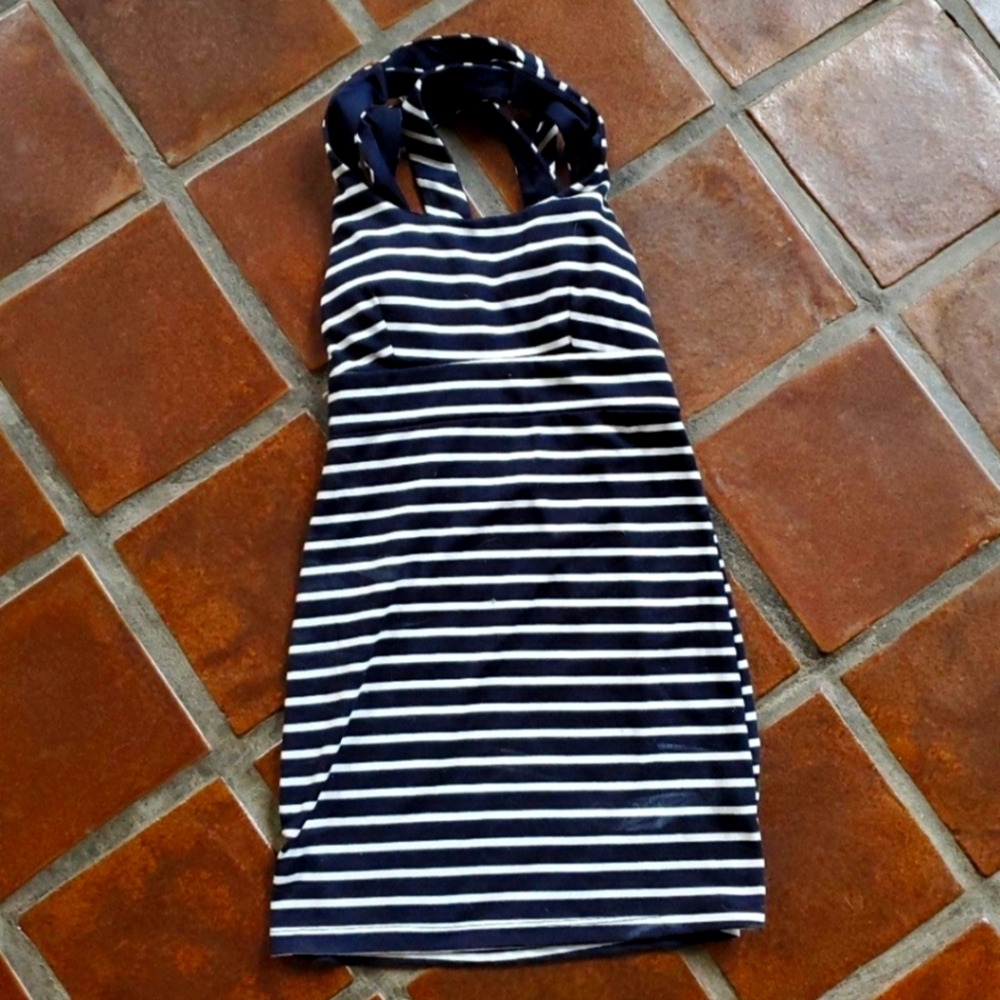 Nautical strappy dress